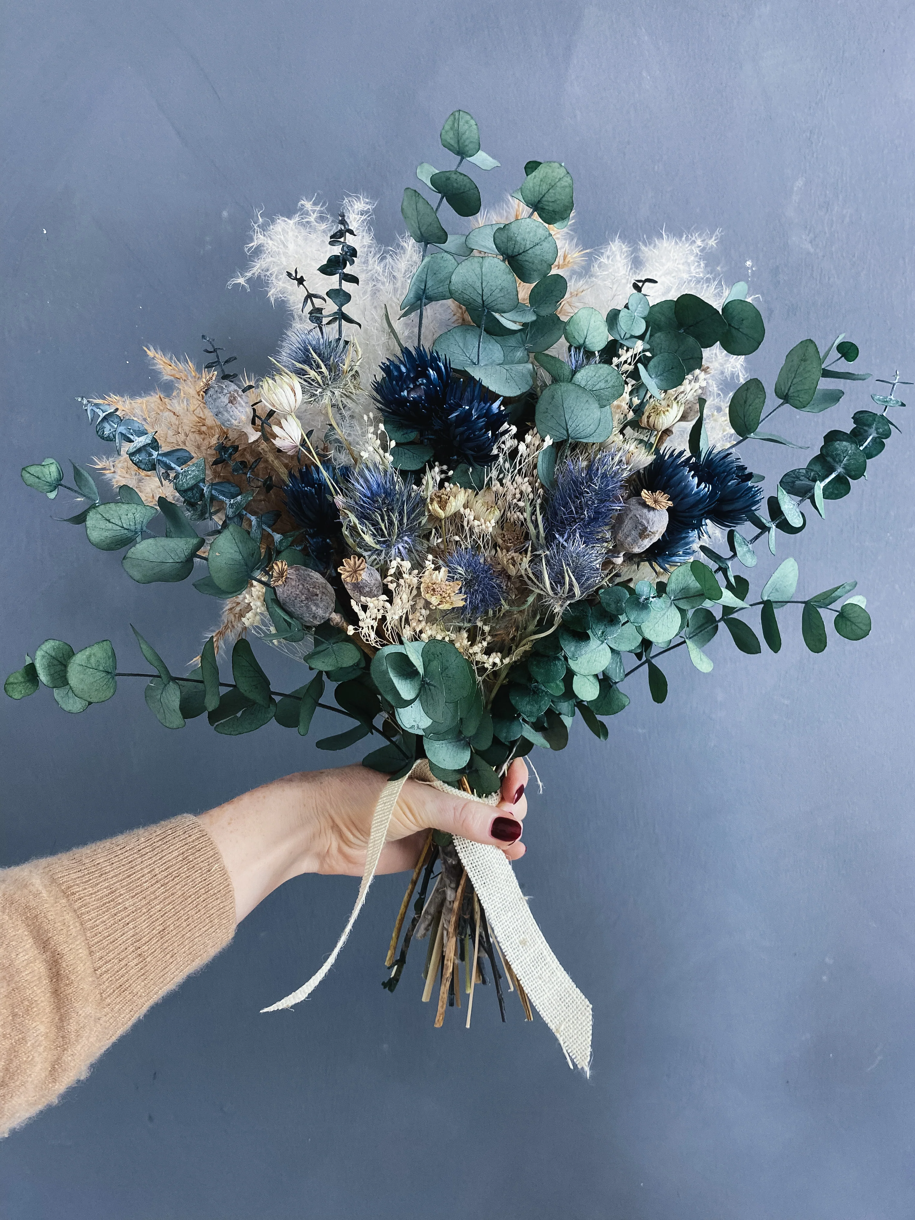 Ally dried flower bridal bouquet - Image 4
