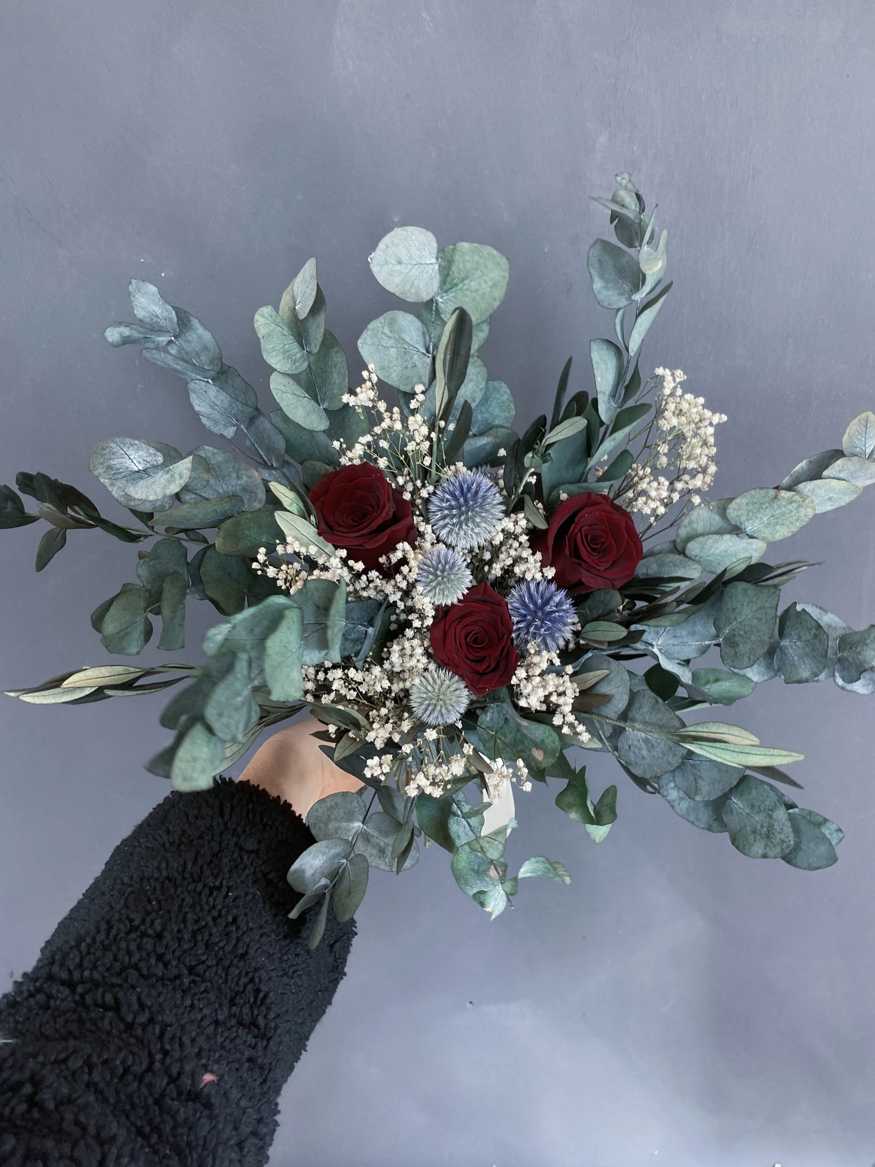 Lena dried bridesmaid bouquet