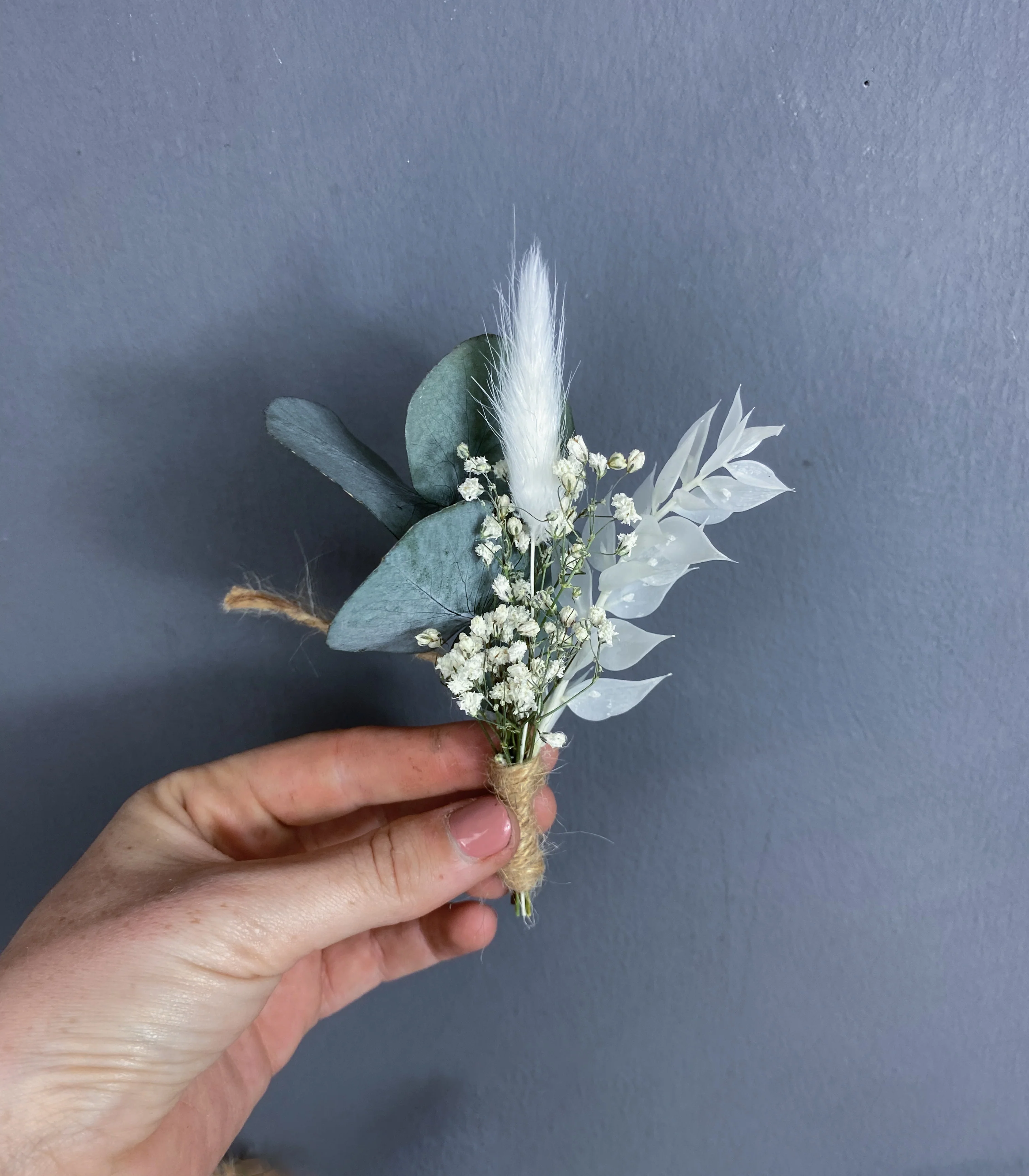 Caitlin dried flower buttonhole - Image 2
