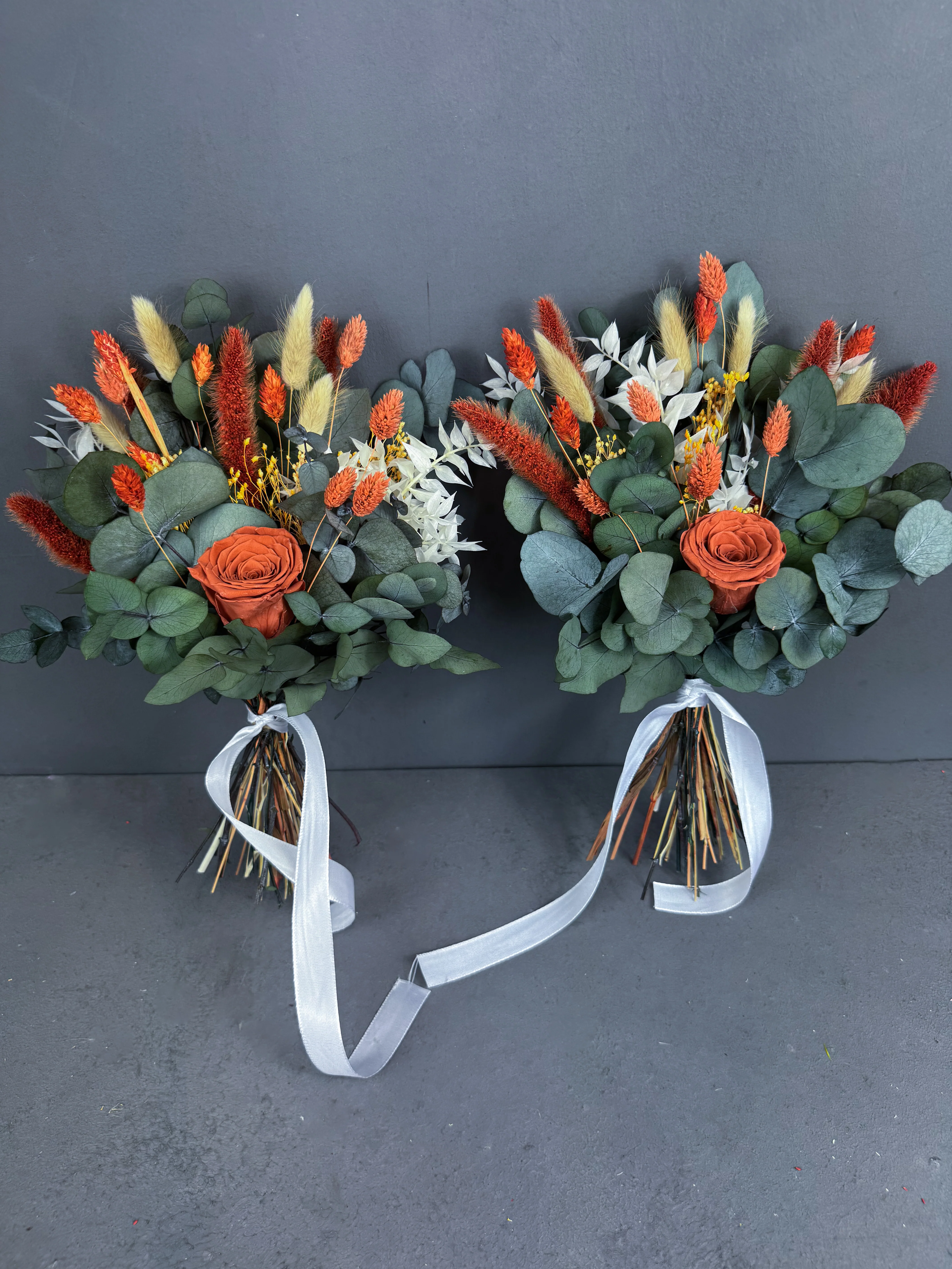 Cara dried bridesmaid bouquet