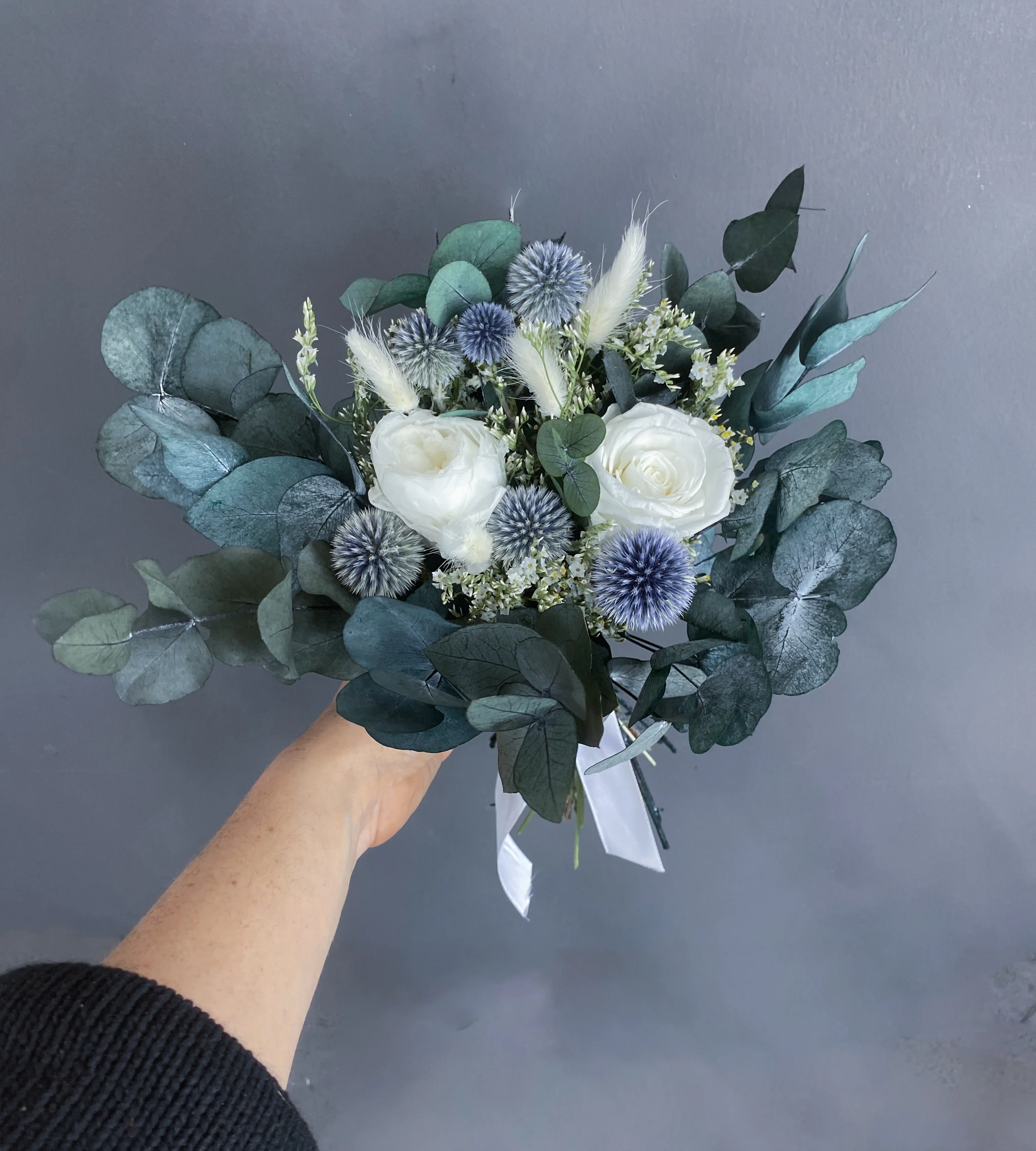 Margot dried flower bridesmaid bouquet