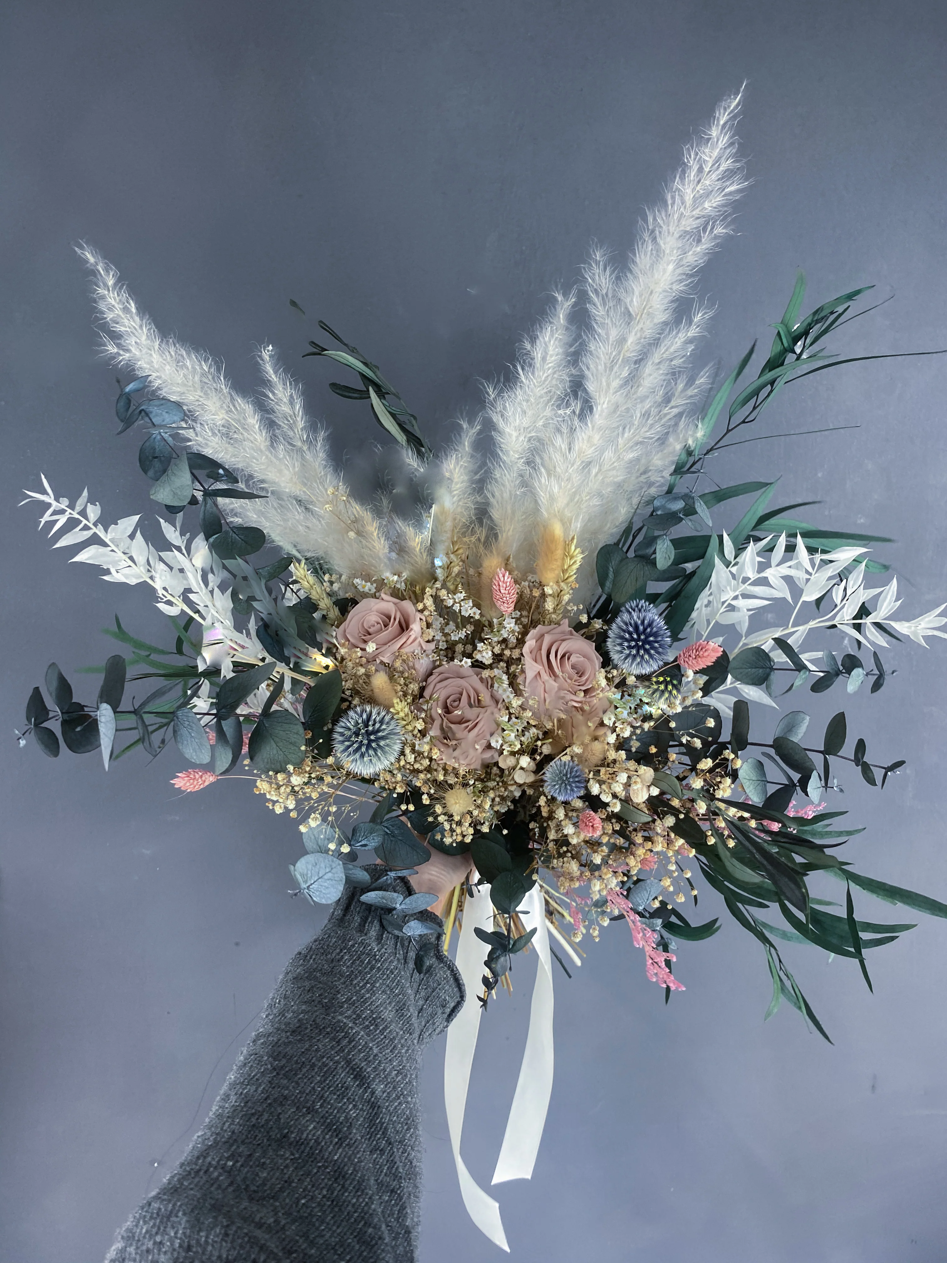 Nora Dried Flower Bridal Bouquet