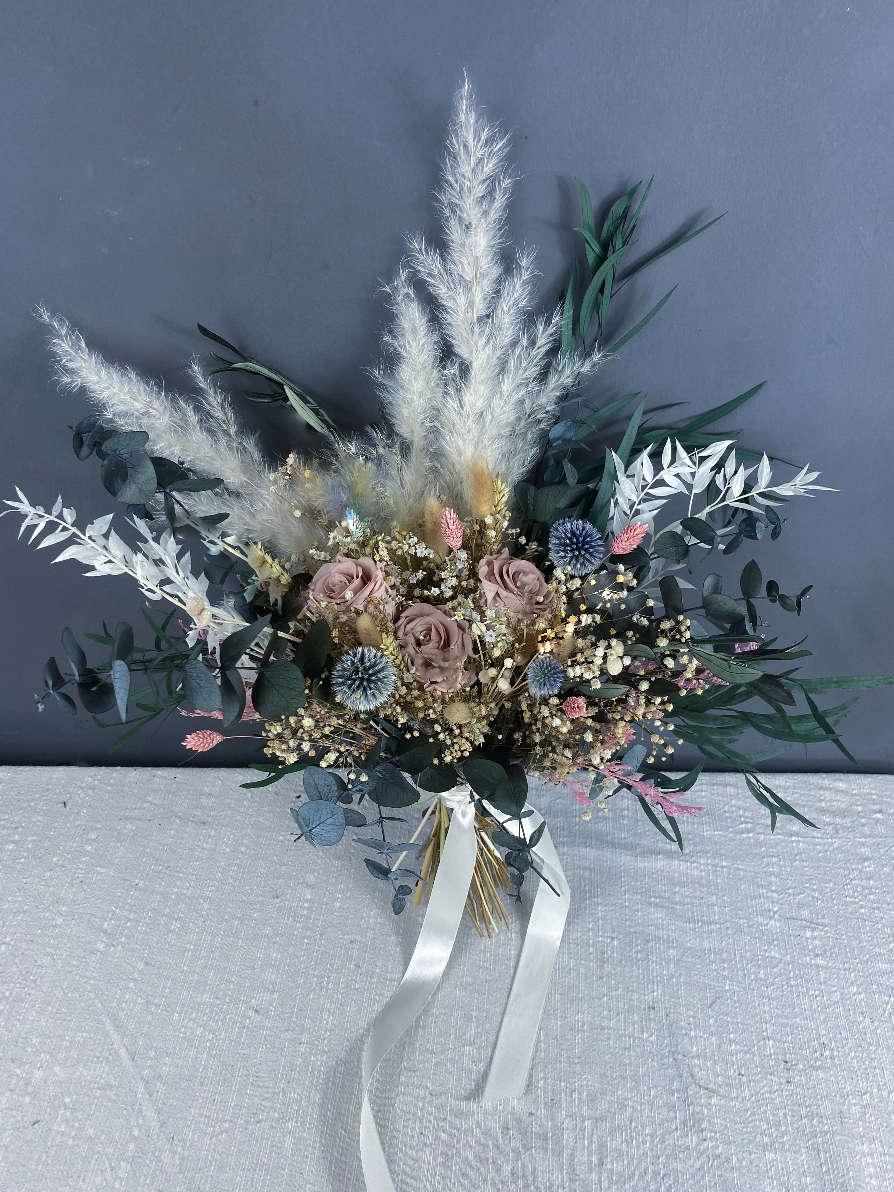 Nora Dried Flower Bridal Bouquet - Image 2